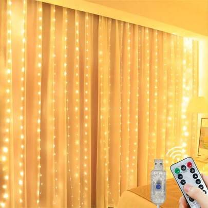 USB Plug Decorative LED String Lights With Remote Control, Suitable For Weddings, Home Decor, Singles' Parties, Festivals And Celebrations