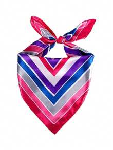 3Pcs D EXCEED Flight Attendant Costume Accessories Neck Scarf Hat For Women Cosplay Mother's Day Gift Theme Party Daily Outfit Beach Holiday - Multi-color 3pcs - View 4