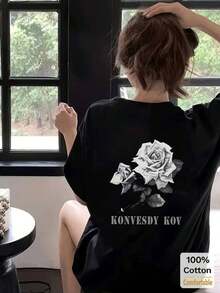 Women T-Shirts - Black - View 2