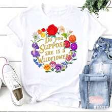 Esta camiseta informal de manga corta para mujer, de cuello redondo, en blanco y negro, presenta estampados de dibujos animados, letras y animales, ideal para el verano, la playa y las vacaciones. Confeccionada con tejido 100% algodón puro de 200 g, esta camiseta de manga corta de alta calidad es suave y cómoda, convirtiéndola en una prenda esencial para el día a día. - Blanco - Ver 1