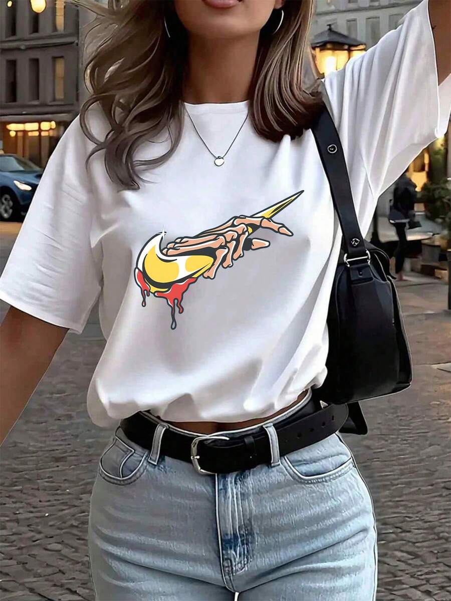 Women T-Shirts - White - View 1