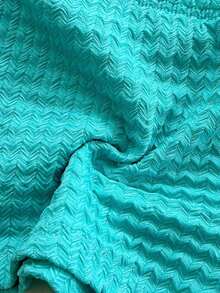 Conjunto Casual de 2 Piezas para Mujer: Top Halter a Rayas y Shorts para Vacaciones - Agua verde azul - Ver 7