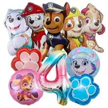 Paw Patrol 1 套 32 英寸蓝色数字 1-9 汪汪队立大功主题气球装饰，派对墙面装饰气球套装 - 如圖 - 查看 11