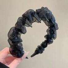 一套两只带齿网状星形发圈,波浪形设计防止滑落,用途广泛,可用于洗脸。 - 彩色 - 查看 9