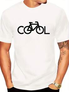 Camiseta Versátil para Hombre, Moda de Alta Gama, Estampado Casual, Manga Corta, Top de - Negro - Ver 6