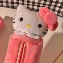 1pc Large Capacity Multi-Function Pencil Case Makeup Bag - Portable Travel Storage, Suitable For Stationery And Student Supplies, Cute Character Pattern, Unisex - Multicolor - View 4