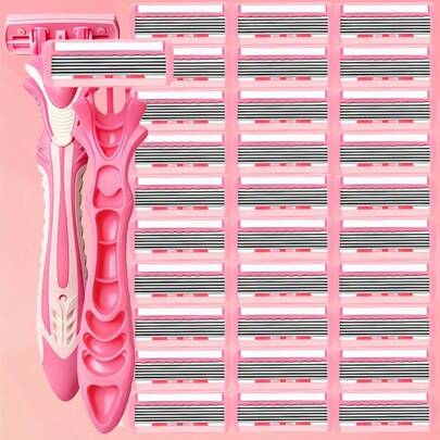 6-Layer Manual Body Hair Razor Women Clean Razor Shaver Bikini Trimmer Hair Remover Hair Trimmer For Face Body Men Women Grooming Beauty Tool