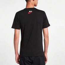 Camiseta de manga corta  Sportswear con cuello redondo y estampado de letras American Retro Dopamine - Negro - Ver 6