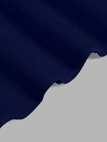 Women's Solid Color Minimalist Versatile Ruffle Hem Bubble Crinkle Feeling Semi-Sheer Skirt Summer - Navy Blue - View 6