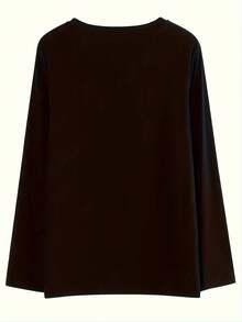 Tallas grandes, Ropa, Calzado y Joyería > Moda para Mujeres > Ropa de Mujer Tallas Grandes > Prendas Listas para Usar > Tops Tallas Grandes > Camisetas Tallas Grandes - Negro - Ver 3