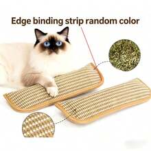1 Durable Cat Mat With Scratching Pad - Bite-Resistant Surface For Kittens, Soft And Mosquito-Repellent, Suitable For All Breeds And Sizes. Can Be Used For Playing And Furniture Protection - Interactive Cat Toy For Solo Play And Bonding. - Multicolor - View 2