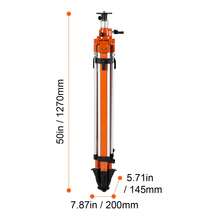 Laser Level Tripod Stand, 5/8"-11 Thread Mount, 45.07-114.37 Inch Height Adjustment Heavy Duty Survey Tripod, With Level Bubble & Diffusion Limiter , Liftable Non-Skid Feet For Construction - Extra Heavy Duty Lifting Type - View 10