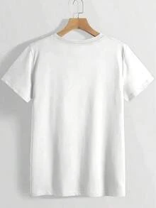 short sleevesCamiseta de talla grande para mujer "La mejor mamá del mundo" - Estampado gráfico, manga corta, cuello redondo, casual para primavera y verano, regalo para el Día de la Madre y outfit casualLeisure - Blanco - Ver 2