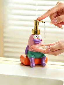 1 pieza Dispensador de jabón líquido recargable con diseño de pez de dibujos animados, envase portátil de tamaño de viaje para champú/gel de baño/loción, regalo sorpresa para amigos - Botella de jabón líquido Big Smart Fish - Ver 12