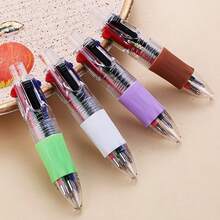 Bộ 5 bút bi mini 4 màu, bút bi mini nhiều màu dễ thương dành cho học sinh, bút bấm nhiều màu sắc dùng làm văn phòng phẩm (màu ngẫu nhiên) - Nhiều màu - Xem 5