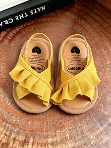 Toddler Girls' Summer Sandals, Outdoor Walking Shoes For Infants And Toddlers - Yellow - View 7