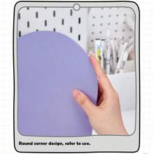 1pc Decorative Desktop Memo Board With Pen Holder, Floral Accented Bulletin Board, Sturdy Construction, Smooth Surface, Versatile Desk Style, Detachable Pen Cup, Customizable Photo & Note Display Area - Multicolor - View 4