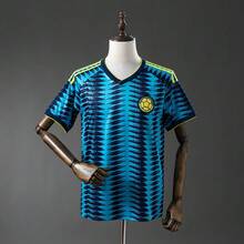2026 World Cup Colombia Away Football Jersey, Quick Dry Breathable Sports Shirt, Fan Version Short Sleeve Training Top - trận đấu sân khách - Xem 2