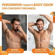 Persimmon Soap Bar For Old People Smell, Natural Deodorizing Body Odor Control Soap With Japanese Persimmon & Green Tea Extract, Gentle On All Skin Types - Quả hồng - Xem 6