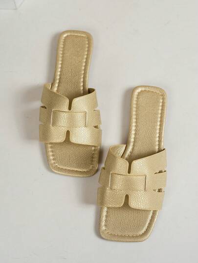 MICCOM Women's Flat Sandals, Square Toe, Versatile Spring/Summer New Arrival