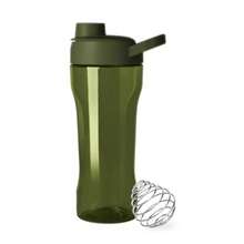 Rally Plastic Protein Shaker Bottle With Ball 24oz Leakproof Cup For Protein Shakes, Mixes, Electrolytes, Pre Workout Grasshopper Mix - 蚱蜢混合物 - 查看 5