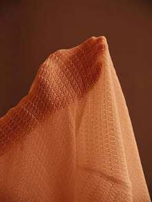 PREMIUM DRESS OVERCOAT WITH METAL SHELL EMBELLISHMENT - Orange - View 7