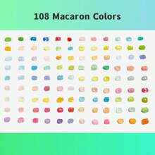 Macaron Acrylic Paint Set 12/24/36/48/108 Colors, Waterproof Quick-Drying Water-Based Paint With Brushes. Suitable For Canvas, Stone, Ceramic And DIY Crafts With Rich Mixable Colors. Great Gift For Students, Artists And Hobbyists. - Macarons - View 11