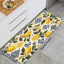 1pc Lemon Pattern Absorbent Drying Mat, Kitchen Decor Coffee Machine Pad, Beverage Coaster, Bowl Dish Drying Mat, Handmade Coffee Pot Drainer, Kitchen Floor Mat, Placemat, Tabletop Dish Drying Pad, Breakfast Mat, Heat-Resistant Anti-Slip Draining Mat, Diatomite Draining Mat, Hides Stains, Super Absorbent Kitchen Mat, Easy To Clean Dish Rack Mat, Suitable For Kitchen, Dining Table, Cafe, Bar, Holidays, Parties, Home Decor, Holiday Gifts - Multicolor - View 19