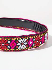 1pc Fashionable Gorgeous Rainbow Chocolate Crumble Hair Hoop Hair Accessory - FG980 Red Rose White - View 2