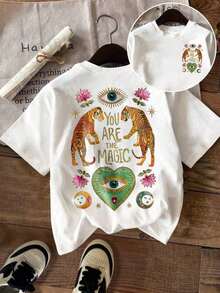 Dam-T-shirts - Vitt - Visa 4
