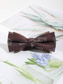 1pc Men's Fashion Rhombus Pattern Bow Tie, Comfortable Versatile For Daily Wear, Party, Events - Multicolor - View 5
