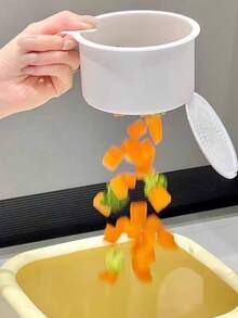 1个壁挂式水槽沥水篮,厨房水龙头悬挂式收纳架,水槽果蔬过滤篮,厨房水槽食物残渣分离沥水网 - 多色 - 查看 4