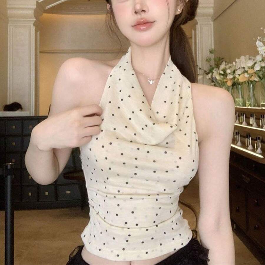Women Tank Tops & Camis - Apricot - View 1