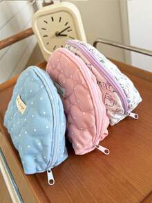 MEYOU FAIRY AGG,Borsa a conchiglia, Piccola borsa a cuscino fresca, Borsa per il trucco per donne, Borsa fodera interna, Borsa da viaggio portatile per il lavaggio, Borsa a mano, Borsa versatile per la conservazione dei prodotti per la cura della pelle, Astuccio per matite per studenti, Borsa per la conservazione di assorbenti igienici per donne, Regali per mamma e fidanzata - Multicolore - Visualizzare 3