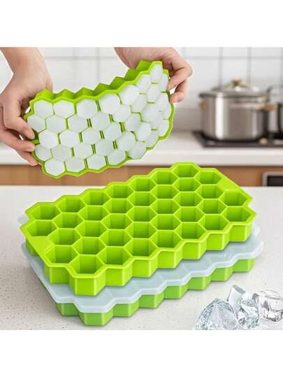 37-Cavity Honeycomb Tray, Suitable For Holiday Drinks, Frozen Desserts, Holiday Drink Accessories, Essential For Holiday Drinks, Mold, Refrigerator Storage