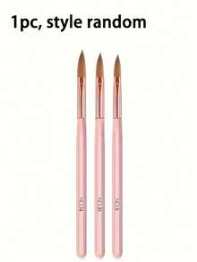 3件/1件裝 粉色壓克力美甲刷組，#8/#10/#14 壓克力尼龍刷毛美甲刷，適用於美甲接長、3D美甲雕刻、UV凝膠美甲藝術。美甲用品、美甲工具、聖誕節/新年禮物。 - 彩色 - 查看 10