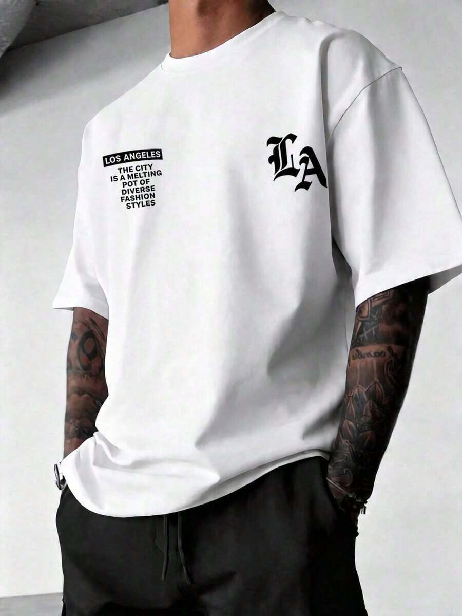 Summer, Crew Neck, Men's Gym And Leisure T-Shirts. High Quality, Y2K Prints, Festival Sweatshirt. Men's Sets And Gifts. Locally Made In Mexico. - 白色 - 查看 1