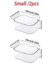 Hộp đựng trang sức thời trang (1/2 chiếc), thiết kế nắp lật trong suốt chống bụi trang nhã, hoàn hảo để sắp xếp kẹp tóc, băng đô và dây chun, giải pháp lưu trữ đa chức năng có thể xếp chồng lên nhau cho ngăn kéo, bàn trang điểm và phòng tắm, món quà lý tưởng cho bạn gái vào dịp Giáng sinh, Lễ Tạ ơn, Năm mới và Ngày Valentine để tô điểm không gian của bạn với vẻ đẹp thiết thực và phong cách. - Nhiều màu - Xem 14