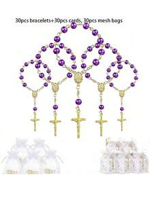 30 bài thánh ca chuỗi Mân Côi nhỏ, 11,99cm Thánh ca dành cho cộng đồng và tướng lĩnh mới bắt đầu - Quà tặng cho lễ hội điện, đám cưới | Thánh ca đơn giản | Thánh ca chuỗi Mân Côi - Nhiều màu - Xem 49