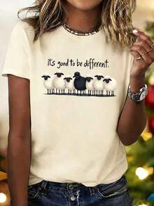 Women T-Shirts - Apricot - View 1