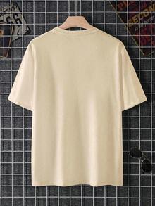 Nueva Colección 2026: Camiseta de Algodón ¡Novedad! Blusa de manga corta para mujer, diseño liso, para estar en casa o para uso casual. Oferta por tiempo limitado. Preciosa blusa, cómoda y de largo regular. Lavable aáquina. Algodón ligero. - Albaricoque - Ver 4