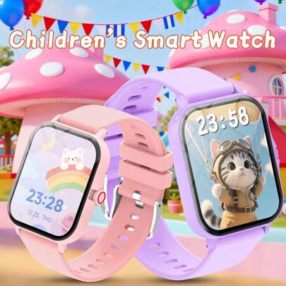 Kinder-Smartwatch mit großer Akkukapazität | Bluetooth Energiesparend | Anrufe & Musik unterstützt | Perfektes Geschenk für Jungen & Mädchen, kompatibel mit iOS & Android