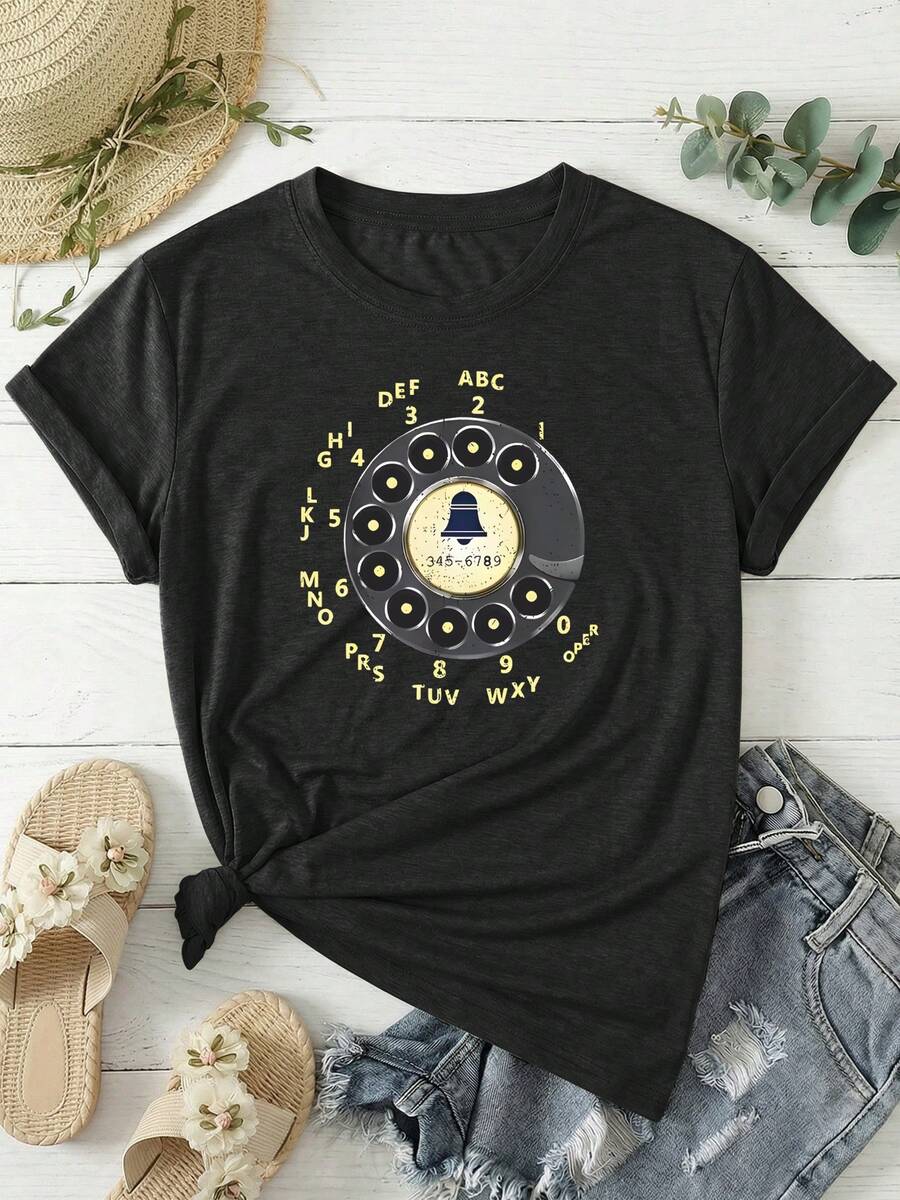 Women T-Shirts - Black - View 1
