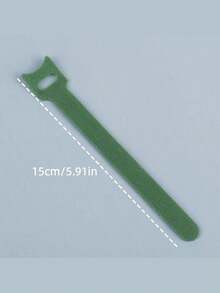 1/10/20pcs Green Reusable Hook & Loop Fastener Straps, Adjustable Non-Slip Nylon Ties, Plant-Based Ties, An Essential Tool For Home Gardening, Balcony Planting, And Yard Maintenance, Making Plant Growth More Neat And Beautiful - Multicolor - View 7