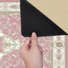 1pc Bohemian-Style Fiber Cloth Mat - 90 X 40 Cm. Featuring A Large Format And A Double-Sided Bohemian-Themed Design With Intricate Patterns, This Mat Is Crafted With A Natural Non-Slip Rubber Base For Stability And Wrist Support, PC Accessories, Topped With A Durable Polyester Surface. It Serves As The Perfect Accessory To Infuse Your Gaming Setup Or Office Workspace-Including Desks, Furniture, And Mouse Pads-With A Vibrant Bohemian Flair. - A - View 6