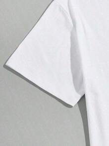 Camiseta Mujer Coco Redonda Impresa Primavera Verano Casual Suelta Cuello Redondo Manga Corta - Blanco - Ver 5