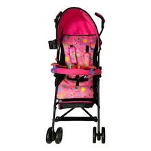Zoo Design Umbrella Stroller With Toy Storage, Black Chassis, Blue Color - Rose - View 3