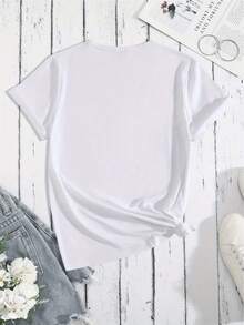 La vida será mejor, con mis hijos, mamá, la camiseta de mamá, la vida de mamá, números de regalos para el Día de la Madre. - Blanco - Ver 2