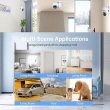 1/2/4pcs 1080P HD Smart Security Camera, Clear Night Vision, App Control, USB Powered, 355° Pan 110° Tilt, AI Motion Detection, Two-Way Audio, 2.4G WiFi, Wall-Mounted, Indoor Monitoring | Modern Security Camera | HD Camera, Home Indoor Monitoring Camera - White - View 10