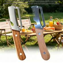 2pcs Multi-Function Kitchen Vegetable Peeler, 2-In-1 Stainless Steel Kitchen Tool With Wooden Handle And Bottle Opener, Suitable For Fruits Apple Potato Pumpkin Papaya - Multicolor - View 1